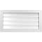 Ekena Millwork Vertical Surface Mount PVC Gable Vent: Functional, w/ 2"W x 1-1/2"P Brickmould Frame, 30"W x 16"H GVPVE30X1602SF - alternate 1